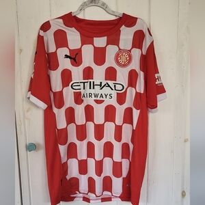 Mens Puma Girona Futbol Soccer Home Shirt 2024-2025 (Bryan 20)